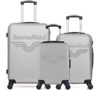 Set de 3 valises american travel - - valise weekend , valise cabine et valise cabine xxs chelsea - gris gris G