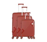 Set de 3 Valises CASSIOPEE - rouge - OBAGO