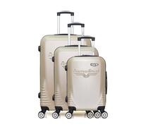 Set de 3 Valises DC 75 cm 4 Roues - beige - AMERICAN TRAVEL