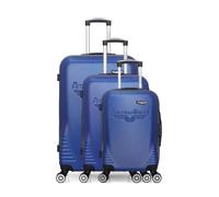 Set de 3 Valises DC 75 cm 4 Roues - bleu - AMERICAN TRAVEL