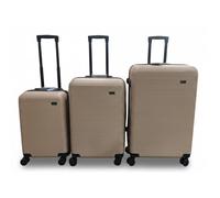 Set de 3 valises - GERARD PASQUIER - ABS - 4 roulettes - Rigide - VA011 Gold