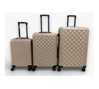 Set de 3 valises - GERARD PASQUIER - ABS - 4 roulettes - Rigide - VA013 Gold