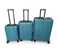Set de 3 valises - GERARD PASQUIER - ABS - 4 roulettes - Rigide - VA015 Bleu