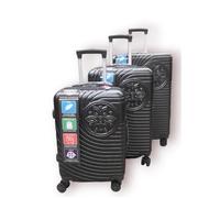 Set de 3 valises - GERARD PASQUIER - Dark Grey - ABS - 4 roulettes - Coque rigide