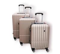 Set de 3 valises - GERARD PASQUIER - GOLD - ABS - 4 roulettes - Rigide