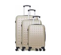 Set de 3 valises - HERO - TAURUS - 4 roues - Beige