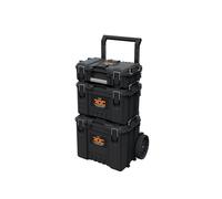 Set de 3 Valises - KETER - ROC Pro Gear 2.0 - Noir - Imperméable - 4 Roulettes 360°