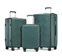 Set de 3 valises - KONO - Set S/M/L - Coque rigide PC+ABS - 4 roulettes 360° - Serrure TSA