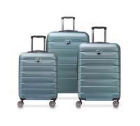 Set de 3 valises rigides - DELSEY PARIS - 57/68/77 cm - 70% ABS/30% PC - Zip SECURITECH® + TSA - 4 doubles roues