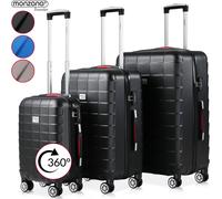 Set de 3 valises rigides différentes tailles M L XL couleurs voyages rangement