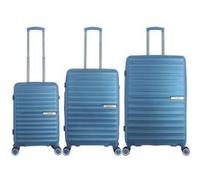 Set de 3 valises Saxoline Blue Resort 55/65/74 cm 8 Roues Polypropylène Bleu Bleu