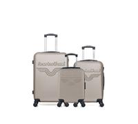 Set de 3 valises - - valise weekend , valise cabine et valise cabine xxs chelsea - beige