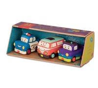 Set De 3 Vehicules Van Orange