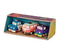 Set De 3 Vehicules Van Orange