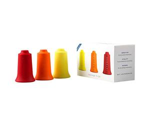 Set de 3 ventouses originales BellaBambi | 3 intensités pour massage beauté bien-être soulagement des tensions musculaires | Idéal comme massage des fascias | Pour tout le corps | Jaune, orange, rouge