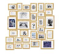 BOMOE Lot de Cadres Photo 30 pcs pour collages avec passepartout décoration
