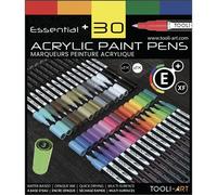 Set de 30 marqueurs acryliques avec pointe extra-fine TOOLI Art Essentiel