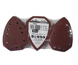 Set de 30 papiers abrasifs pour le bois - Convient pour la ponceuse manuelle Parkside Lidl - Modèles : voir la description de l'article