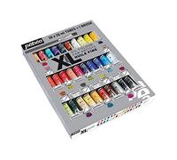 Pébéo – Coffret Huile Fine XL 30 x 20 ml assortis avec pinceau Multisurface Nacre 3XL