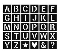 Set De 30 Pochoirs 'alphabet' D'artemio (6x6 Cm)