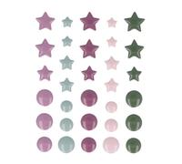 Set De 32 Email Autocollant 'isatis - Étoiles Et Rond' D'artemio