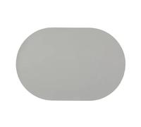 Set de 4/6 Sets de Table ovales, Sets de Table en Simili Cuir, Tapis de Table à Manger imperméables et antidérapants for Une Utilisation intérieure et extérieure(Gray,Set of 4)