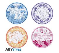 Set De 4 Assiettes - Pokemon - Style Japonais