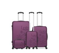 Set de 4 bagages - LPB - ELEONOR-C - Coque rigide ABS - 4 roulettes - Violet