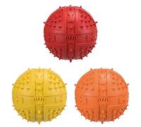 Set de 4 Balles de jeu, de couleurs diverses, caoutchouc naturel, ø 9 cm, pour chien