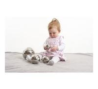TickiT Set de 4 balles réfléchissantes et sensorielles Argentées Gris 72201