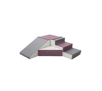Set de 4 blocs blanc gris violet