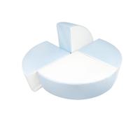 Set de 4 blocs en mousse blanc bleu pastel