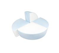 Set de 4 blocs en mousse blanc bleu pastel