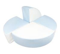Set de 4 blocs en mousse blanc bleu pastel Vert G