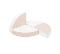 Set de 4 blocs en mousse blanc cappuccino