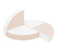 Set de 4 blocs en mousse blanc cappuccino Rose G