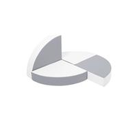 Set de 4 blocs en mousse blanc gris