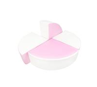 Set de 4 blocs en mousse blanc rose pastel