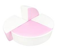 Set de 4 blocs en mousse blanc rose pastel