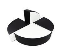 Set de 4 blocs en mousse noir - blanc