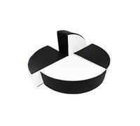 Set de 4 blocs en mousse noir - blanc