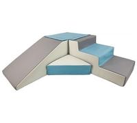 Set De 4 Blocs En Mousse Pour Le Jeu Blanc, Bleu Clair, Gris