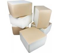 Set De 4 Blocs En Mousse Pour Le Jeu Blanc, Cappuccino