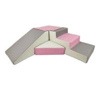 Set de 4 blocs en mousse pour le jeu blanc, rose, gris Blanc G