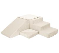 Set de 4 Blocs en Mousse pour Le Jeu, crèches, écoles maternelles, Jouets (Couleur: crème (Velours côtelé))