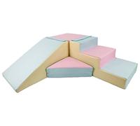 Set De 4 Blocs En Mousse Pour Le Jeu Rose, Bleu, Jaune
