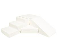 Set de 4 Blocs en Mousse pour Le Jeu, crèches, écoles maternelles, Jouets, en Boucle (Couleur: crème)