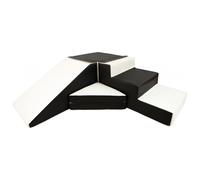 Set De 4 Blocs En Mousse Pour Le Jeu Noir, Blanc