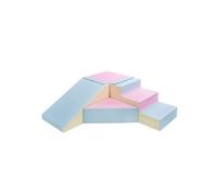 Set de 4 blocs rose bleu jaune pastel