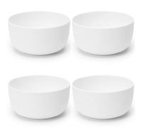 Set de 4 Bols Blancs Serax | Vaisselle Base par Piet Boon | Bols en Porcelaine compatibles avec le Micro-ondes | Vaisselle pour Pâtes, Nouilles, Céréales, Soupe, Ramen, Salades